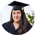 Capella BSN FlexPath graduate wearing cap and gown