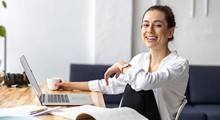 Woman in scrubs, casual, and formal attire