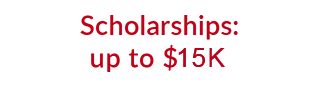 Scholarships up to $15k