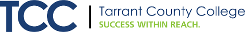 Logo of Tarrant County College District - Success within reach.