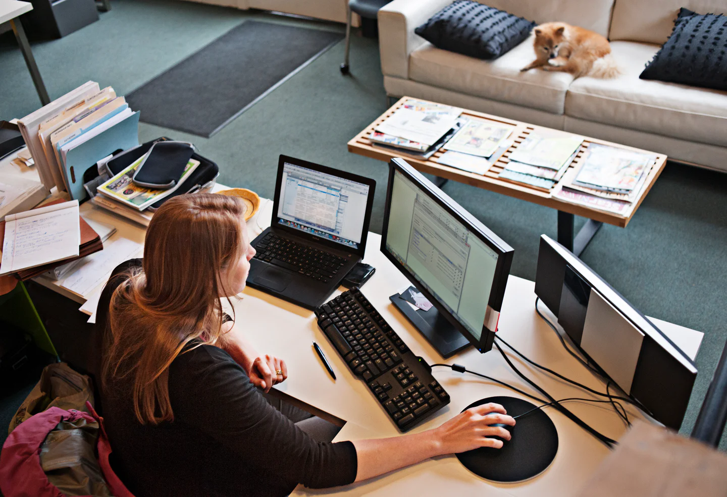 Portrayal of Capella online student using a computer.