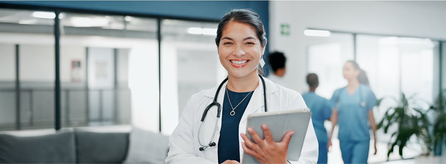 nurse in white lab coat