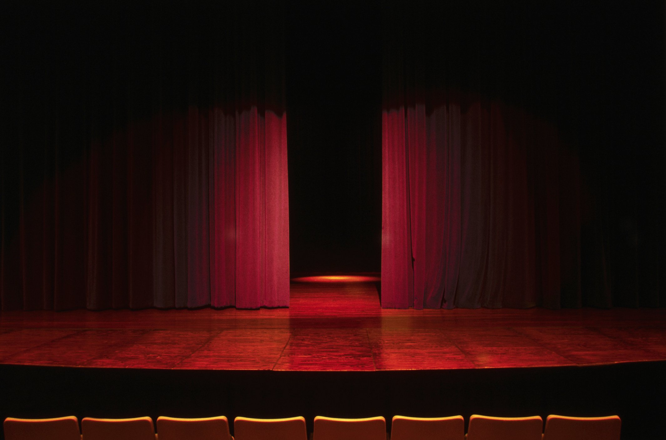 Curtains on a stage.