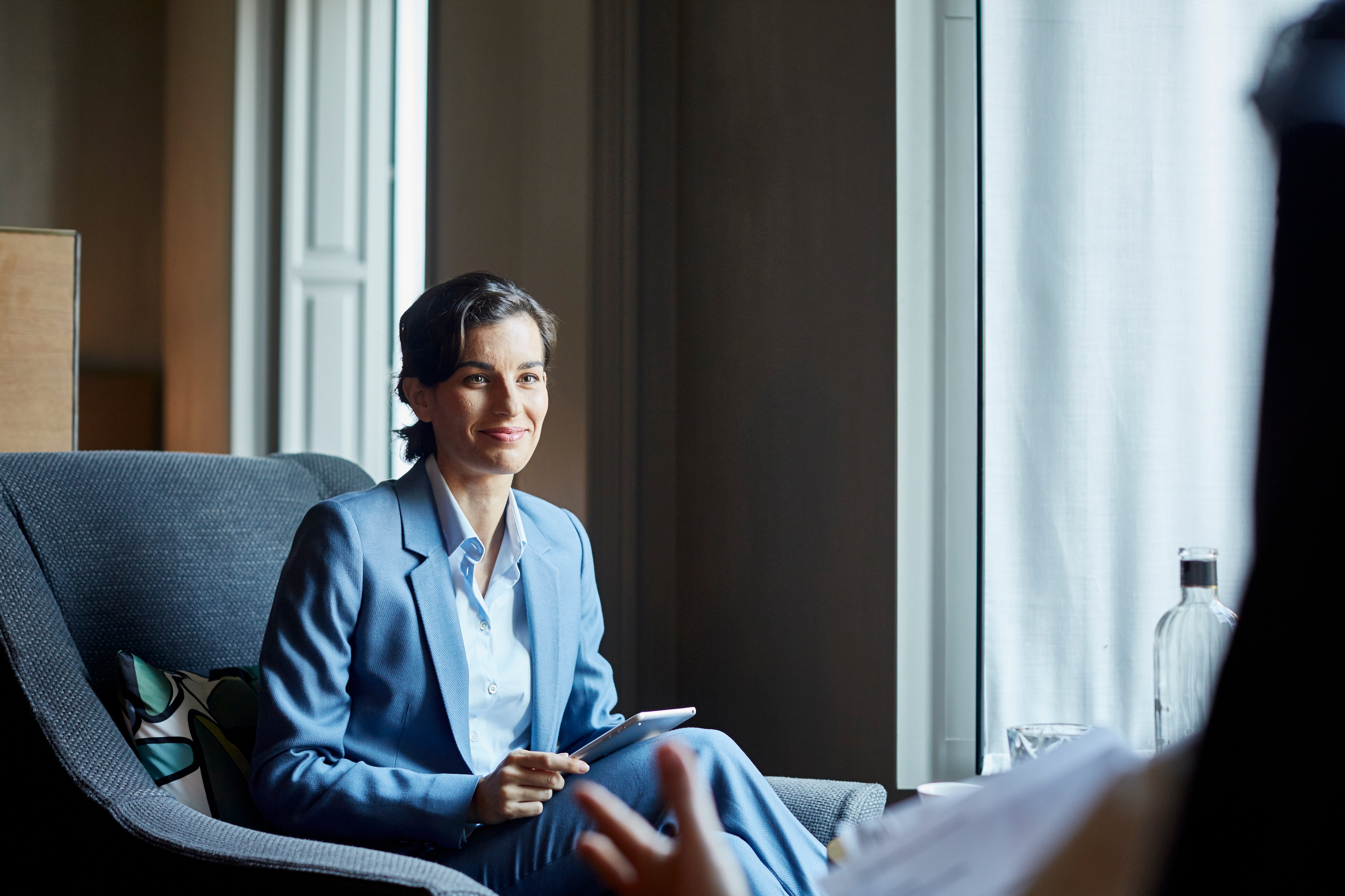 Portrayal of Capella MBA student wearing a blazer