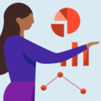Woman looking at charts