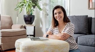 Teacher with laptop