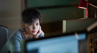 Woman at computer