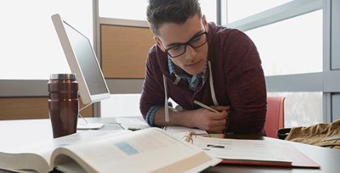 student completing gen-ed requirements